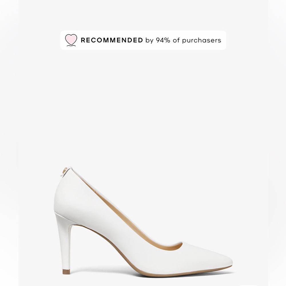 Michael Kors Dorothy Flex Leather Pump in White - Picture 2 of 9